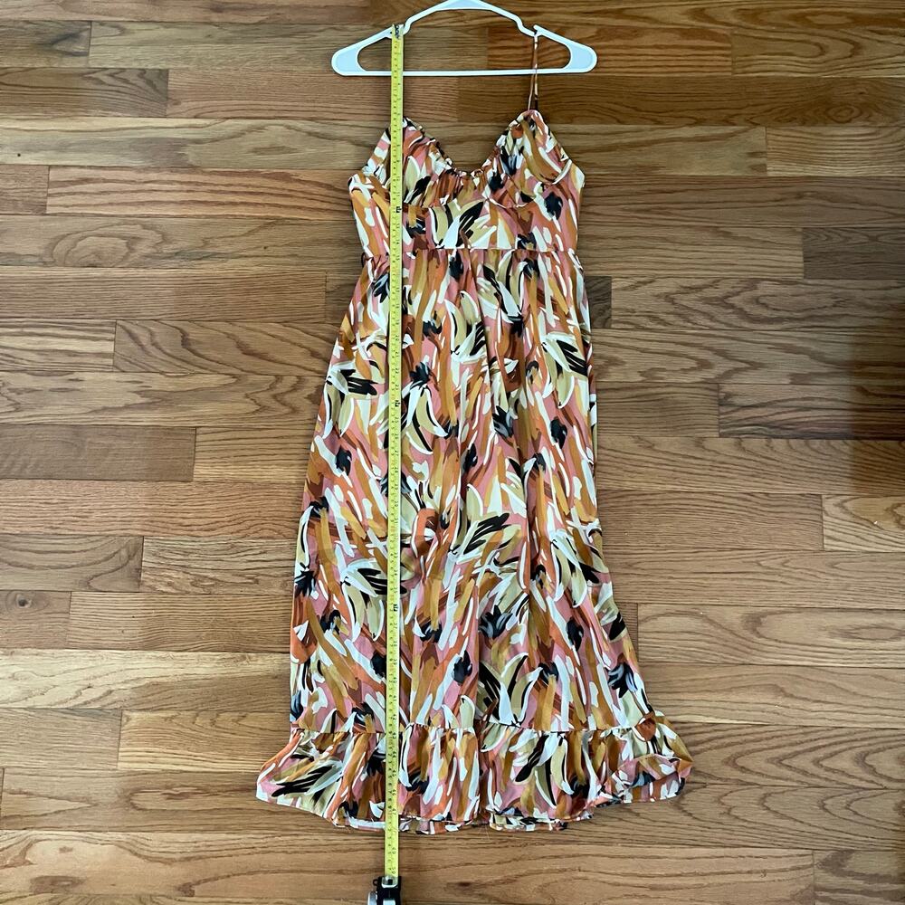 Hello Molly Womens 4 Painted By The Sun Sundress Multicolor Floral Casual - Picture 9 of 10